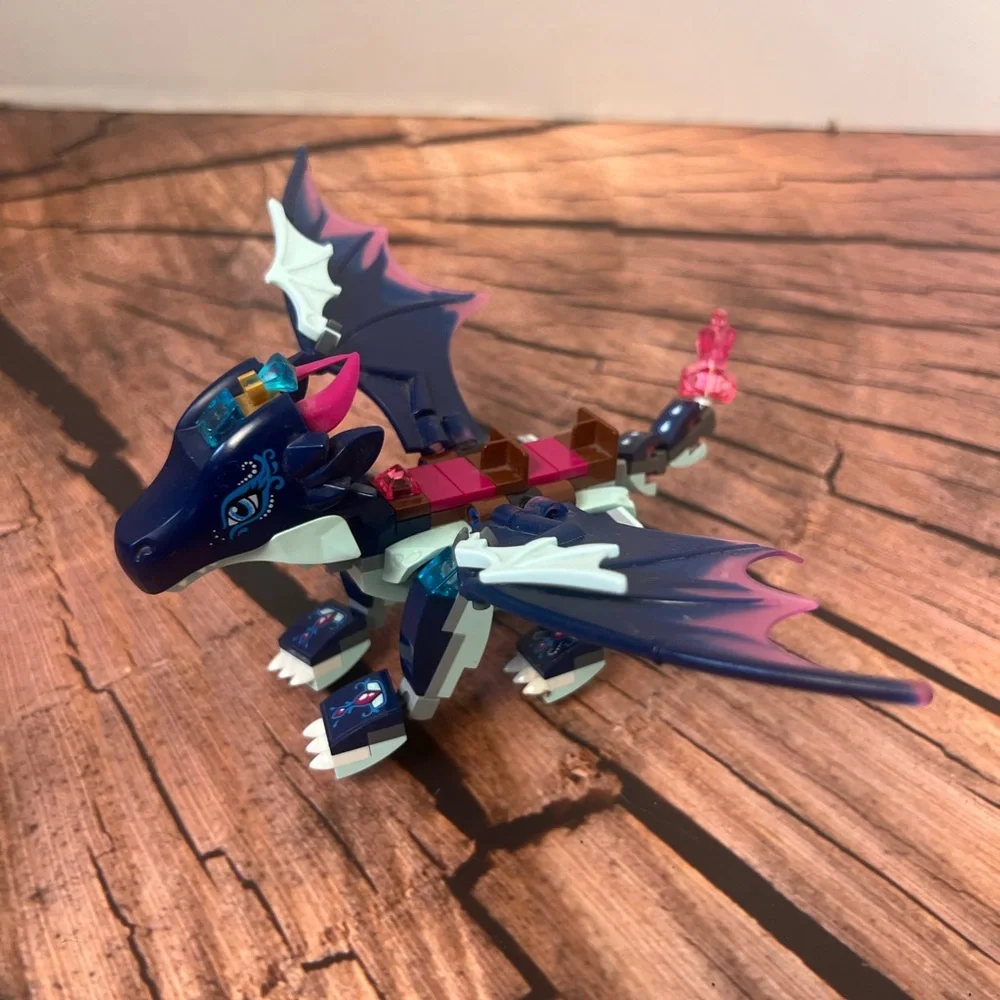Lego Elves Rosalyns Helbredende‎ Fantasy Dragon Building Toy - Blue and Pink